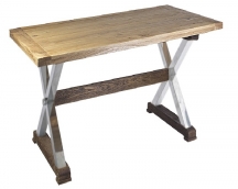 Jafra - nin - bit stół 200 z metalowymi chromowanymi nogami, rozkładany (2 wkładki po 50cm)